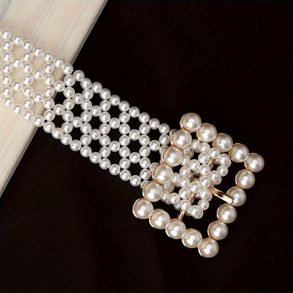 Weaving Belt, Elegant Hollow White Belt, Fashionable and Adjustable Body Jewelry Dress Belt, Women's Fashionable and Simple Belt, Suitable for Weddings, Daily Commuting, Valentine's Day Gifts