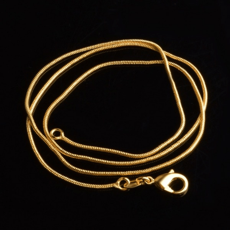 5 Pcs/ 1 Pcs Unisex Snake Chain Necklace Set - Versatile & Elegant, Perfect for Wedding & Party Accessory, High-Quality Craftsmanship, Durable Design, Multiple Lengths (16/ 18/ 20/ 22/ 24/ 26/ 28/ 30inch)