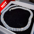 [Christmas Gift] 925[Elegant Tennis Necklace] RUOLAN Elegant Chunky Tennis Necklace - Sparkling Cubic Zirconia, Perfect Statement Jewelry for Women, Ideal Christmas Gift for Wife and Friends, All-Season Glamour