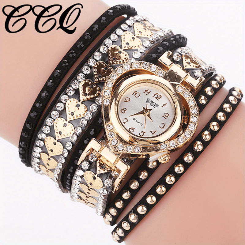 Women Fashion Long Strap Watch Ladies Casual Rhinestone Dress Watch Female Bracelet Wristwatch Relogio Feminino Clock