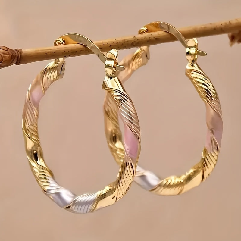 4 Pairs/Set of Charming Earrings - Antique Pendant - Uniquecircle&Geometry Mix, Suitable for Daily Fashion Or Party Style - Durable And Eye-Catching Additions