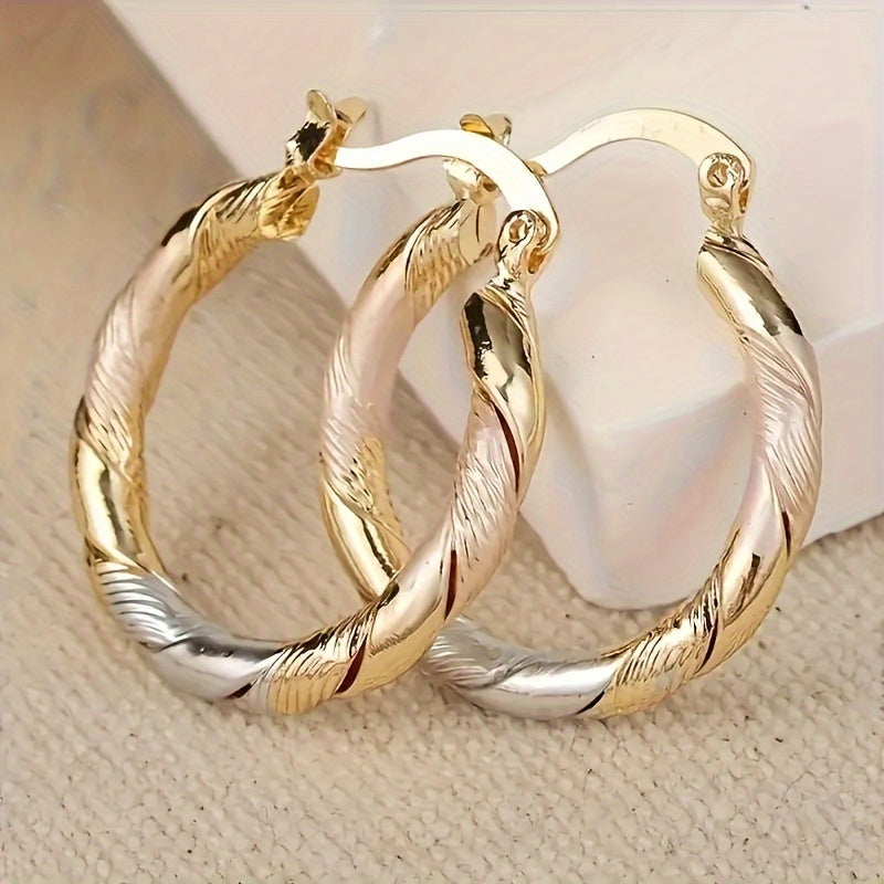 4 Pairs/Set of Charming Earrings - Antique Pendant - Uniquecircle&Geometry Mix, Suitable for Daily Fashion Or Party Style - Durable And Eye-Catching Additions