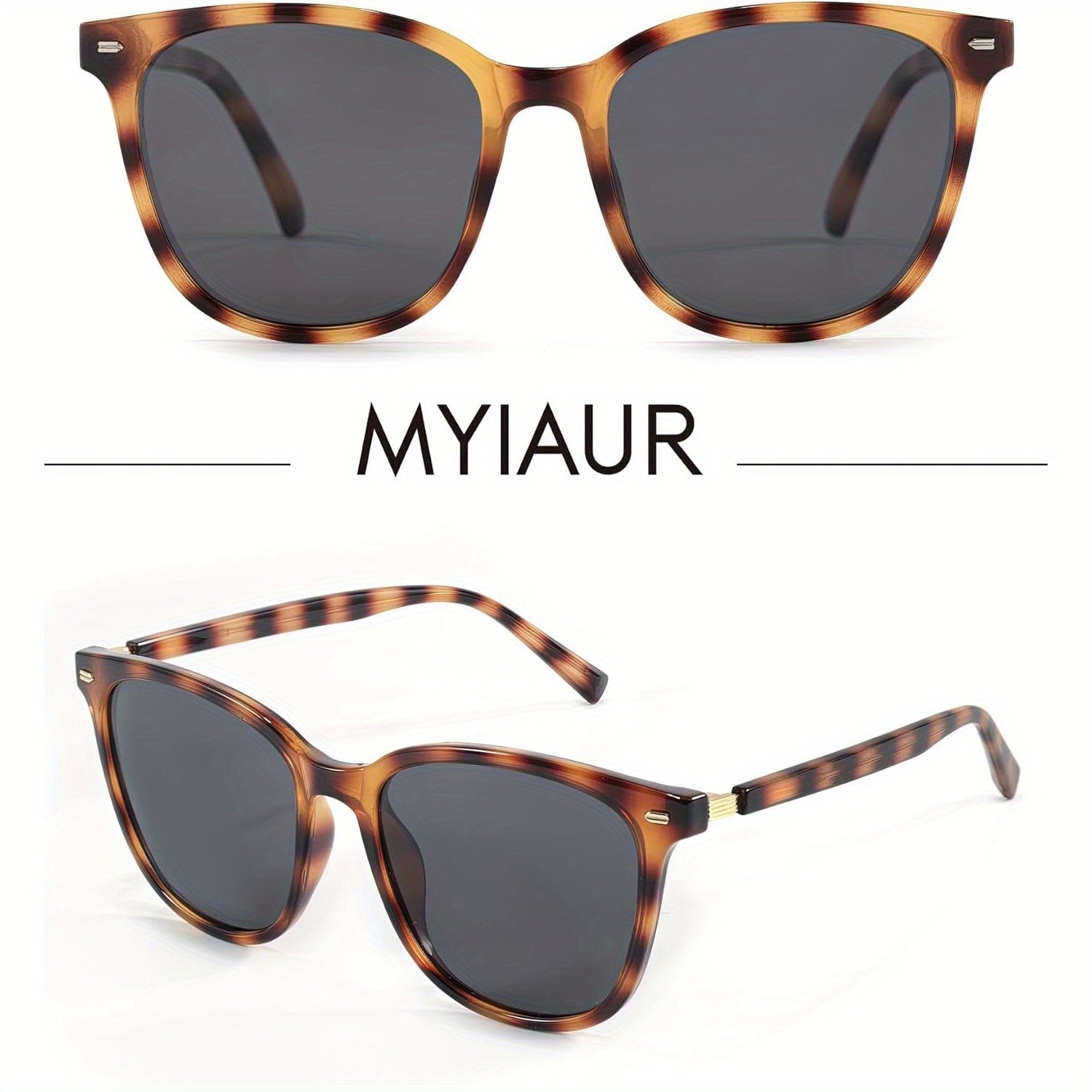 Women's Polarized Fashion Glasses with Mirrored Lens & Protection - Trendy & Stylish Large Glasses