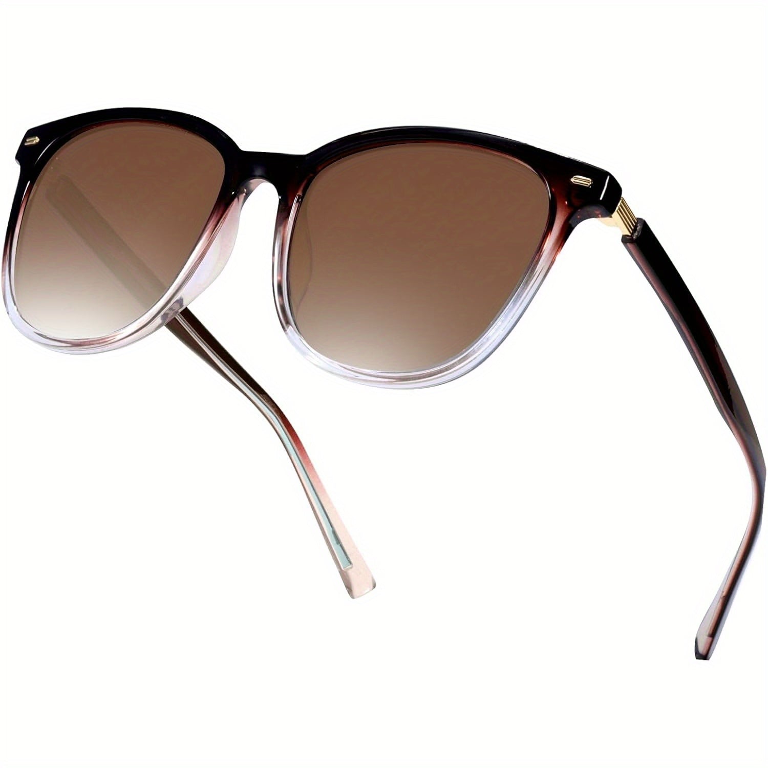 Women's Polarized Fashion Glasses with Mirrored Lens & Protection - Trendy & Stylish Large Glasses