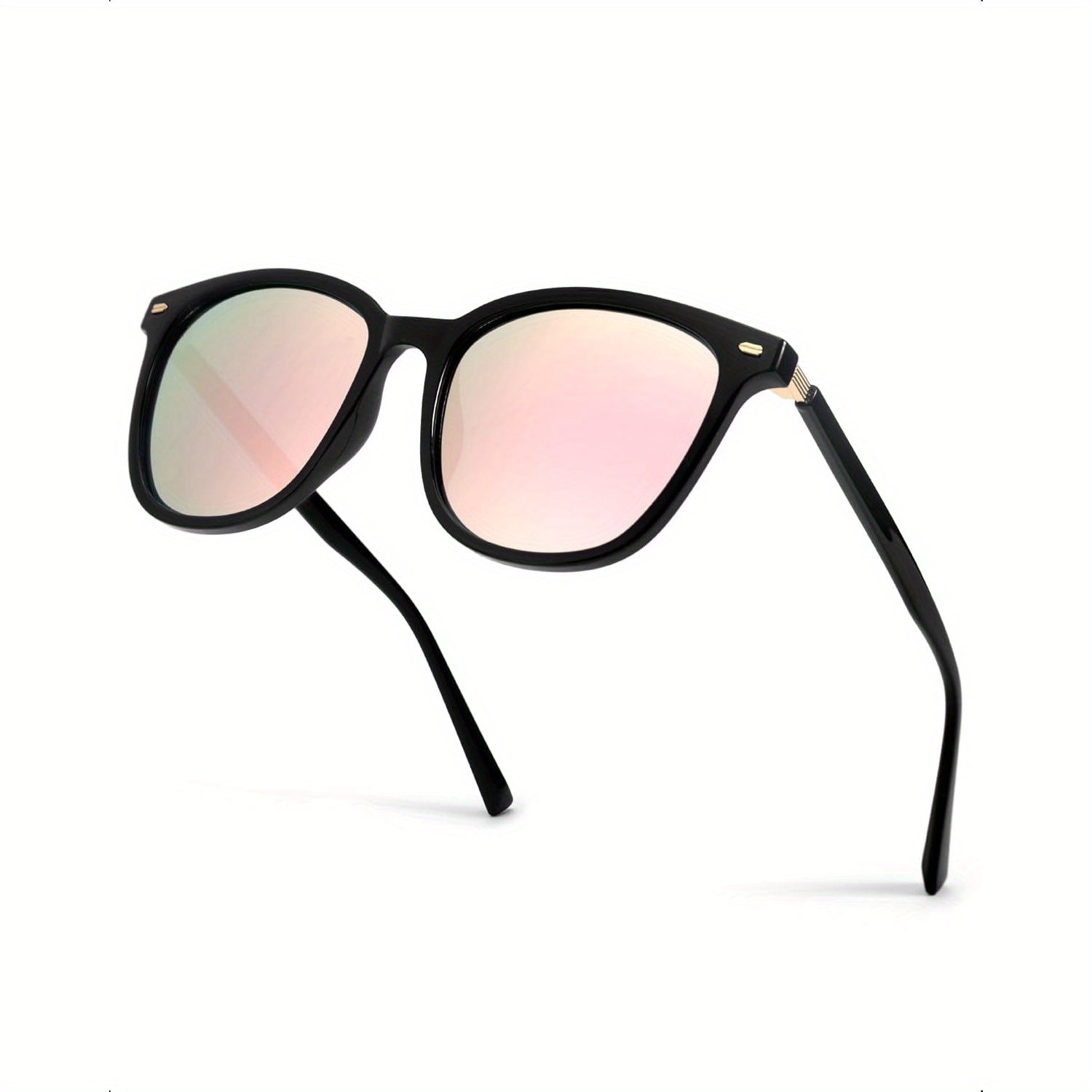 Women's Polarized Fashion Glasses with Mirrored Lens & Protection - Trendy & Stylish Large Glasses
