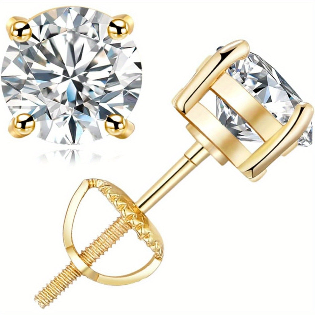 A Pair of Moissanite Bead Earrings 925 Silvery Earrings Gifts for Both Men and Women for Girlfriends