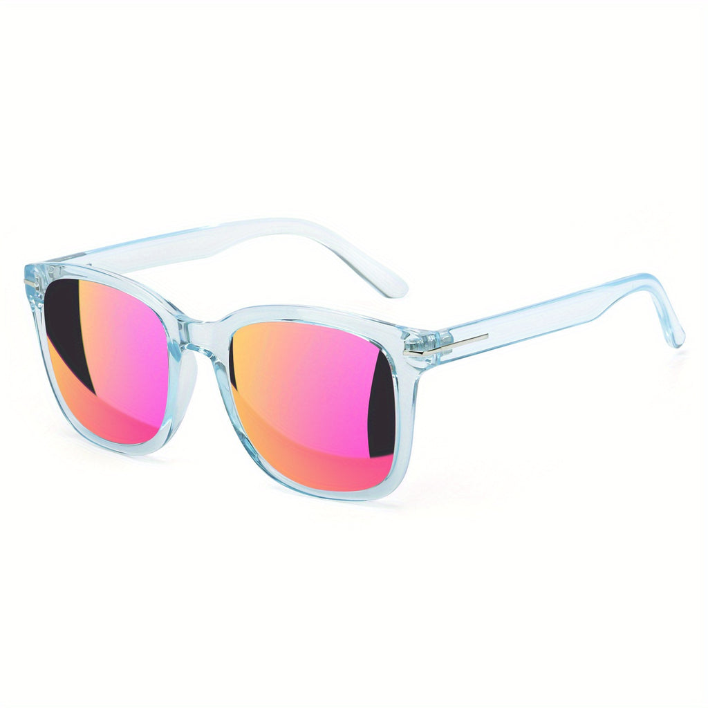Enafad Classic Polarized Glasses for Women – Trendy Oversized Square Mirrored Fashion Shades with UV400 Protection