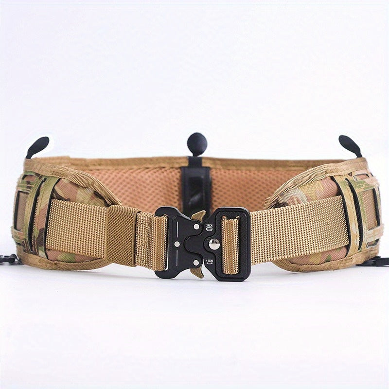 1pc of Quick Release Tactical Waistband, Outdoor CS Multifunctional Field Equipment, Eyesnake Nylon Men's and Women's Tactical Waist Belt