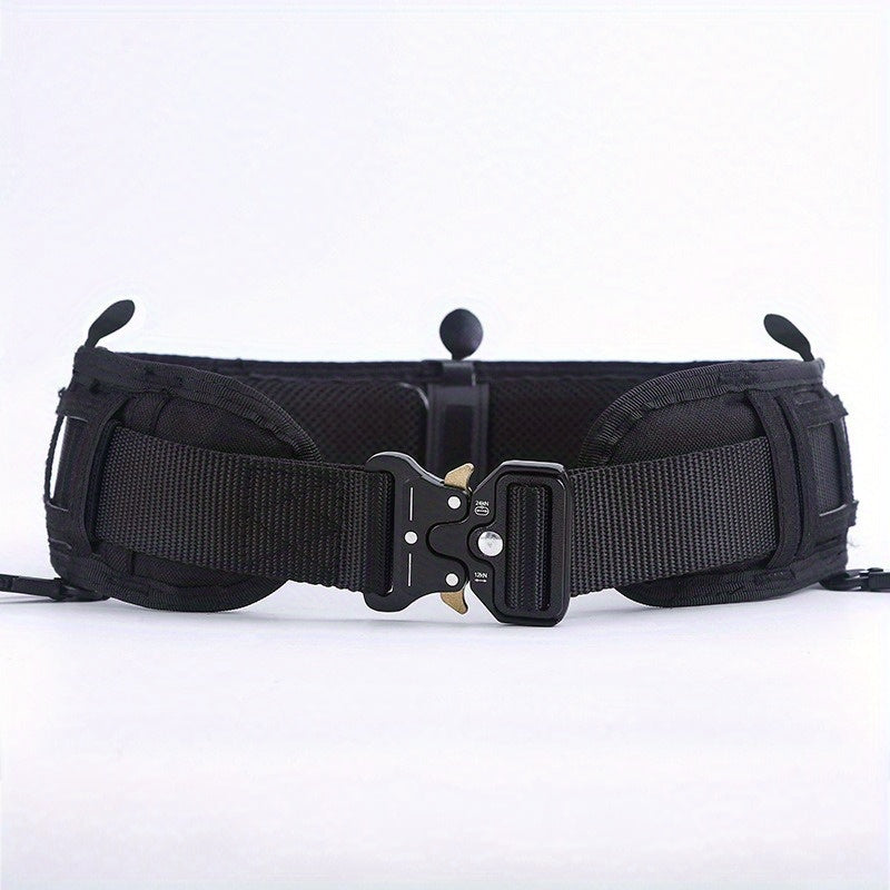 1pc of Quick Release Tactical Waistband, Outdoor CS Multifunctional Field Equipment, Eyesnake Nylon Men's and Women's Tactical Waist Belt