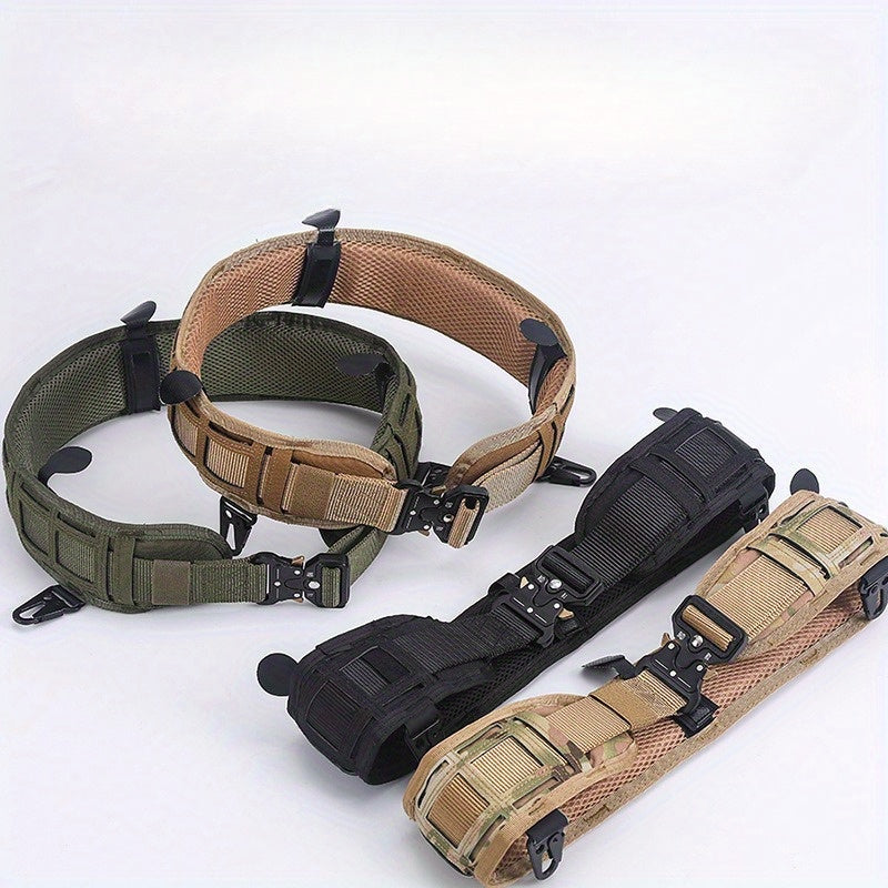 1pc of Quick Release Tactical Waistband, Outdoor CS Multifunctional Field Equipment, Eyesnake Nylon Men's and Women's Tactical Waist Belt