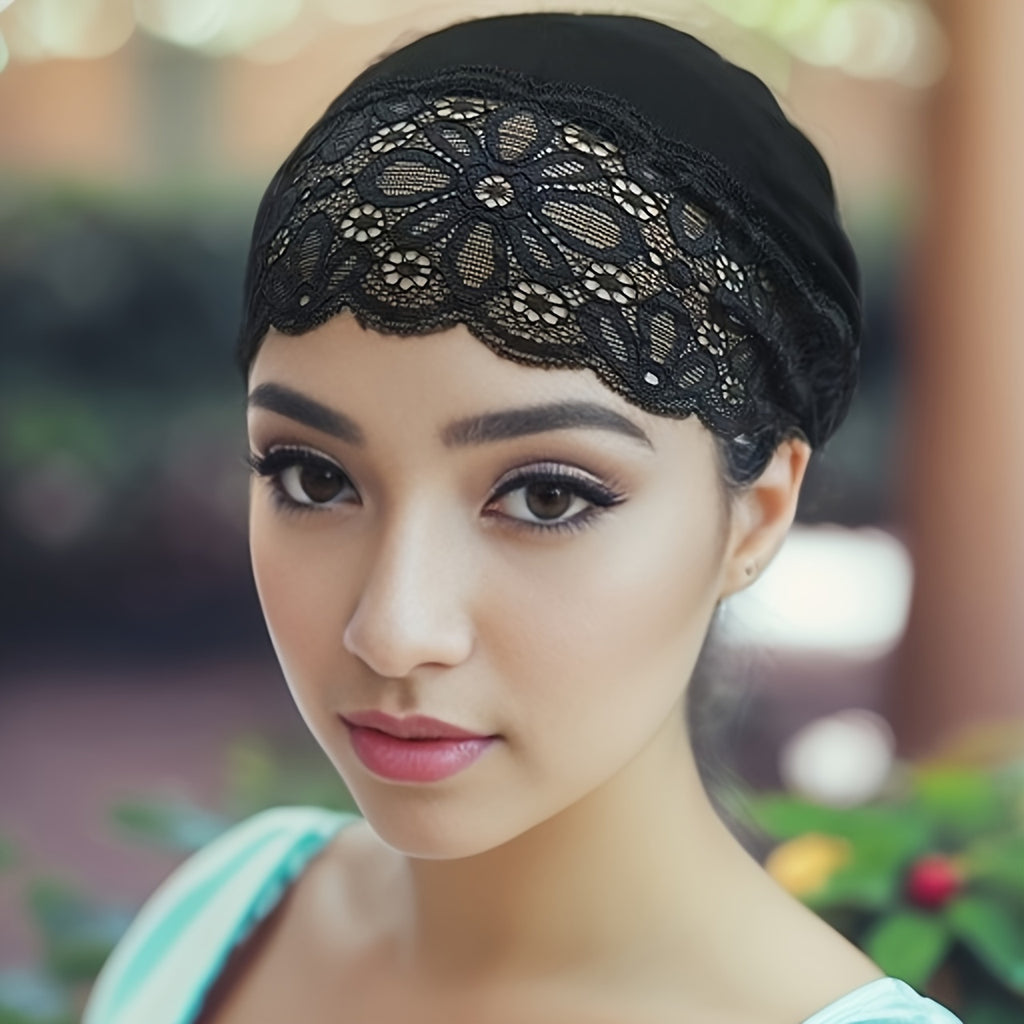Chic Women'S Scarf with Lace Trim, Designed to Be Slightly Absorbent - Made from Stretchy, Soft, And Breathable Material for Everyday Use During Ramadan | Novelty Clothing And Additions for Women