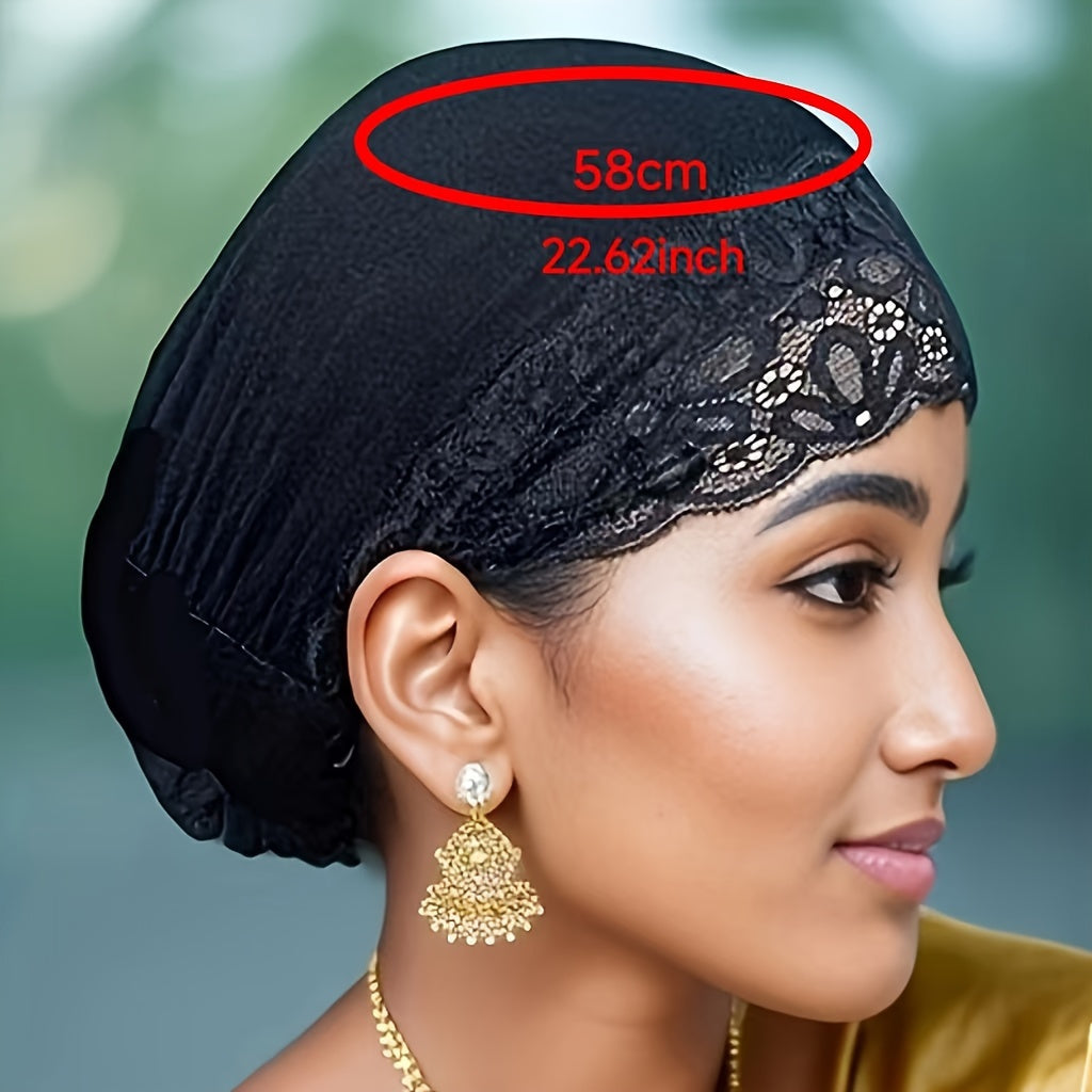 Chic Women'S Scarf with Lace Trim, Designed to Be Slightly Absorbent - Made from Stretchy, Soft, And Breathable Material for Everyday Use During Ramadan | Novelty Clothing And Additions for Women