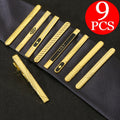 9pcs Tie Clip Set Suitable for Men's Business Suit Fashion Tie Clip Exquisite Luxury Gift for Boyfriend Suitable for All Formal Occasions Christmas and Halloween Small Gifts