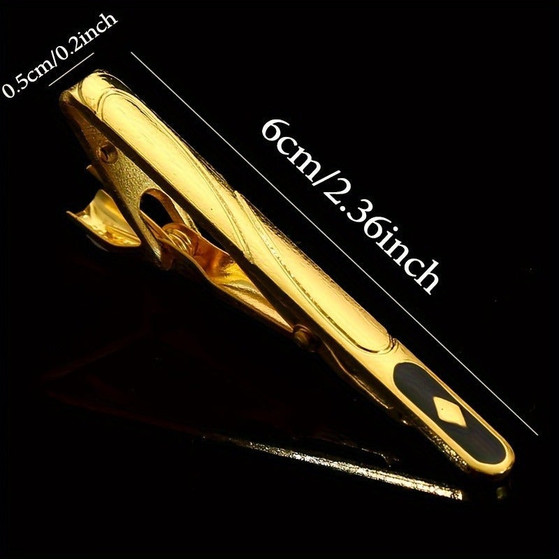 9pcs Tie Clip Set Suitable for Men's Business Suit Fashion Tie Clip Exquisite Luxury Gift for Boyfriend Suitable for All Formal Occasions Christmas and Halloween Small Gifts