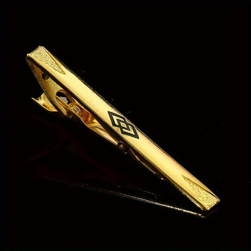 9pcs Tie Clip Set Suitable for Men's Business Suit Fashion Tie Clip Exquisite Luxury Gift for Boyfriend Suitable for All Formal Occasions Christmas and Halloween Small Gifts