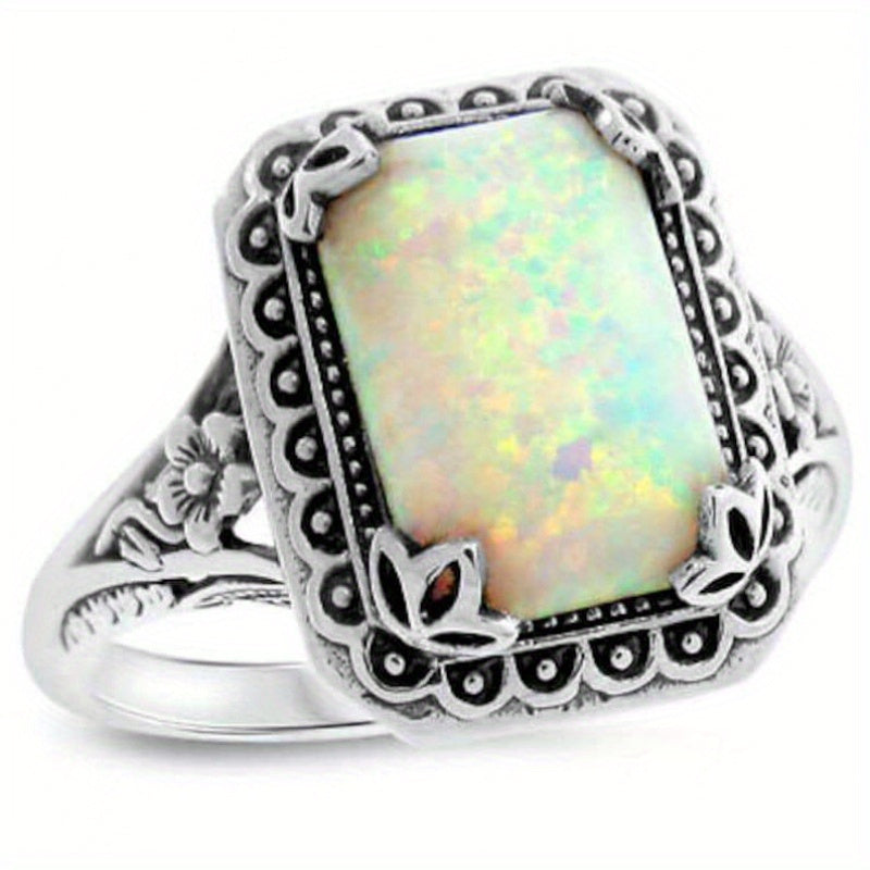 925Fashion, High-end And Versatile Design for Women's Accessories, Handcrafted Inlaid Ring Total Weight Of The Product (2.2g)