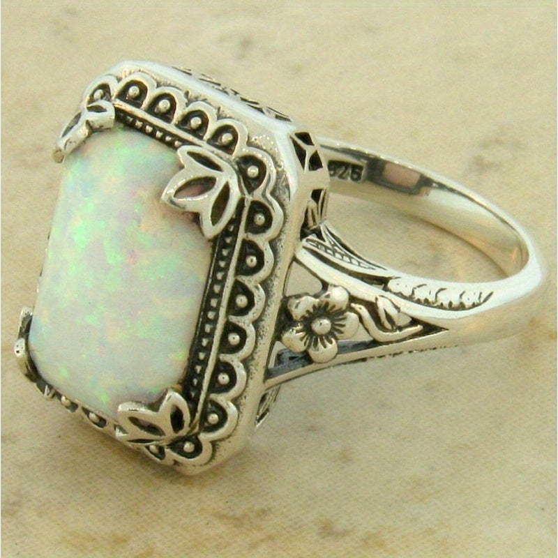 925Fashion, High-end And Versatile Design for Women's Accessories, Handcrafted Inlaid Ring Total Weight Of The Product (2.2g)