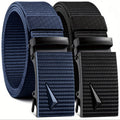 2pcs Men's Casual Waist Belt Ratchet Belt Automatic Buckle Adjustable Belt - Outdoor Work Belt Casual Shorts Jeans Fashion Simple Versatile Suitable for Daily Commuting Party Wear