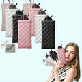 8pcs Fashion New Bag PU Leather Elastic Mouth Portable High End Waterproof Glasses Bag Storage