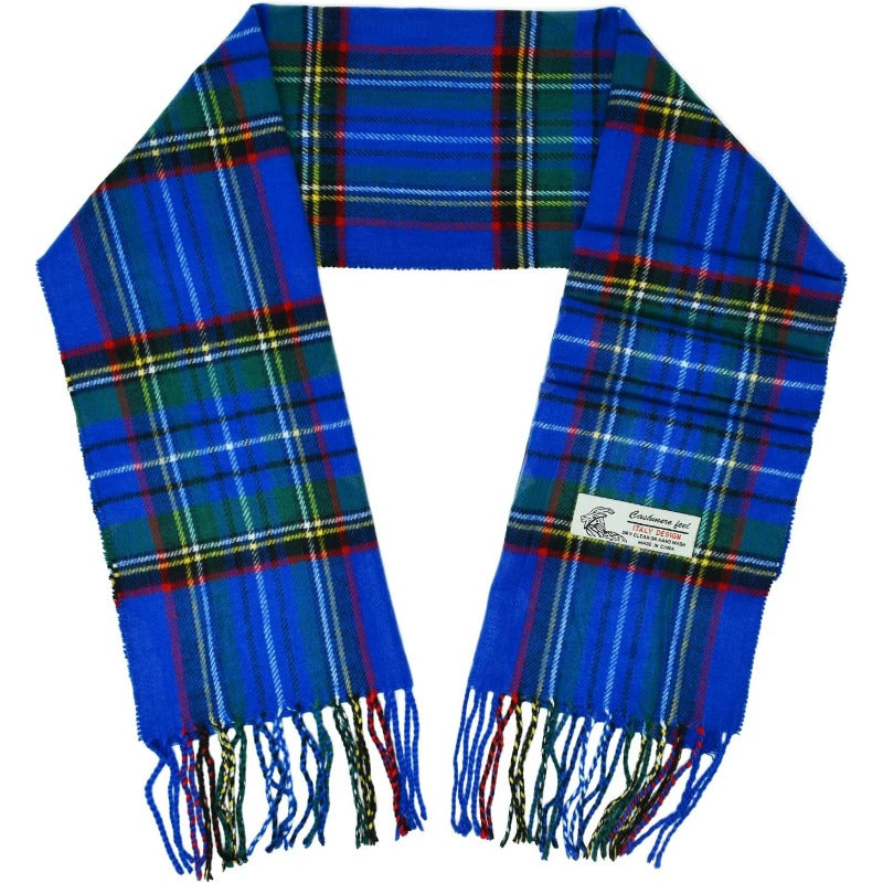Scottish Stewart Tartan Plaid Luxurious Winter Scarf Soft Cashmere Feel 72"x12", Scottish Heritage Holiday Gift