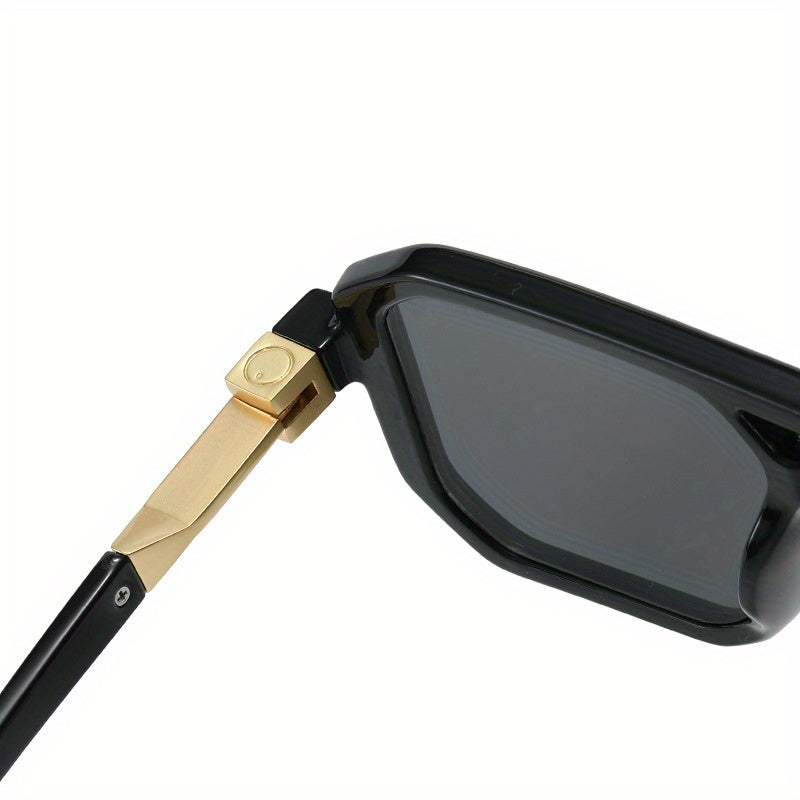 Stylish Oversized Square Frame Sunglasses for Men and Women - Protection - Unisex Retro Shades with Tortoiseshell Arms - Includes Sunglasses Case and Cleaning Cloth - Fashion Accessory for Travel, Beach, and Daily Wear