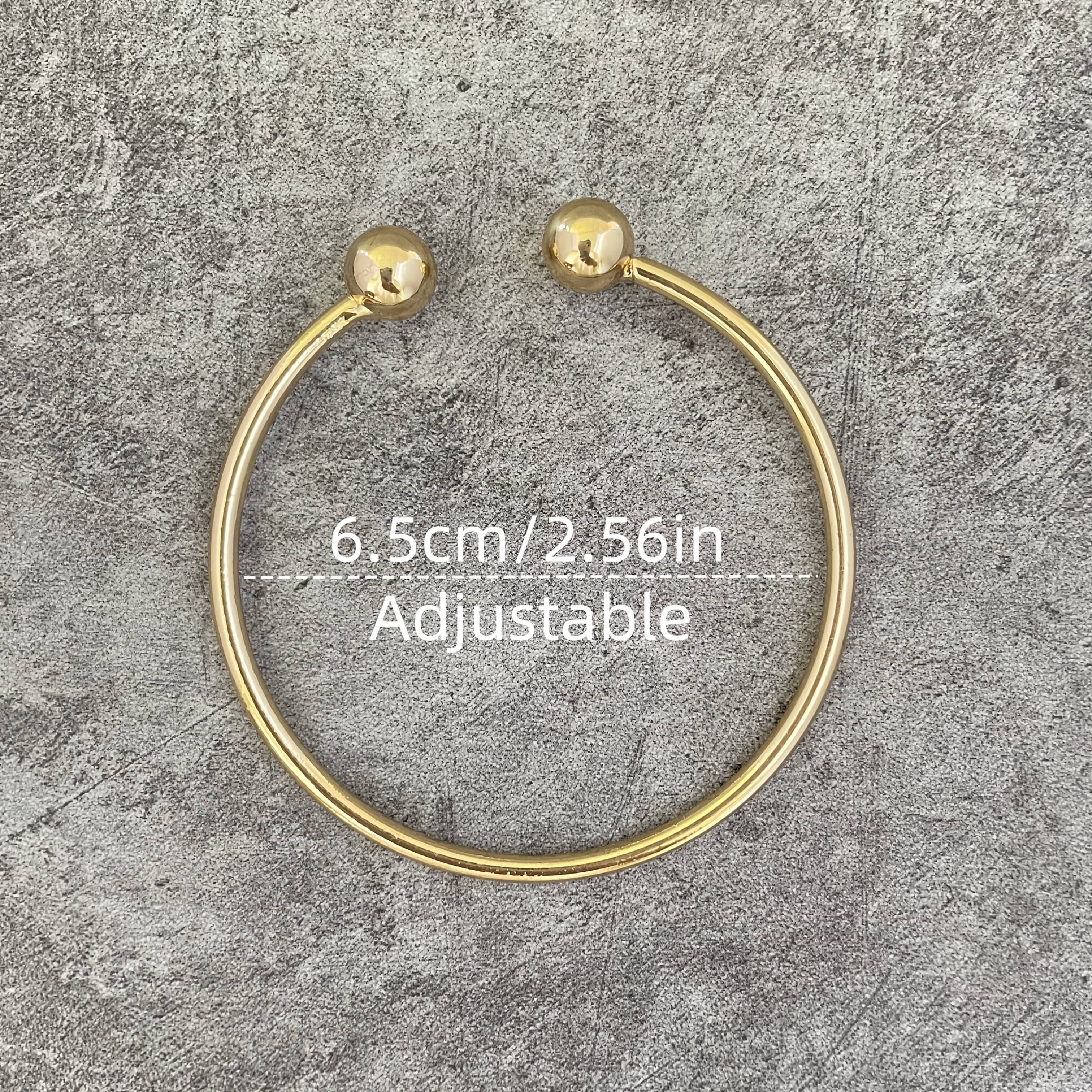 1/5/10pcs Retro Boho Thick West Indian Golden Bangles 10mm Ball Bangles Boho Stacking Bangles Handmade Bangles for Women Daily Holiday Jewelry Gifts for Her