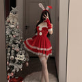 SD-6219  Sweet bunny girl Christmas outfit cute plush sexy suspenders sexy lingerie slim uniform suit