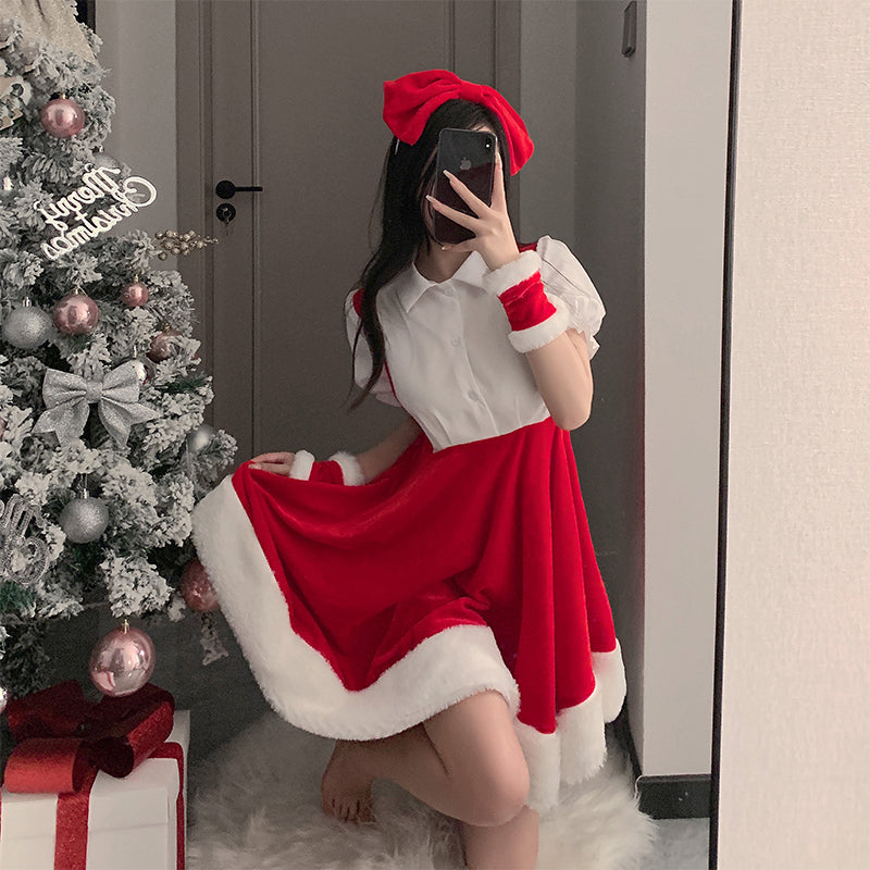 SD-6221 New Christmas outfit sexy pure desire cute plush sexy lingerie slim female uniform suit