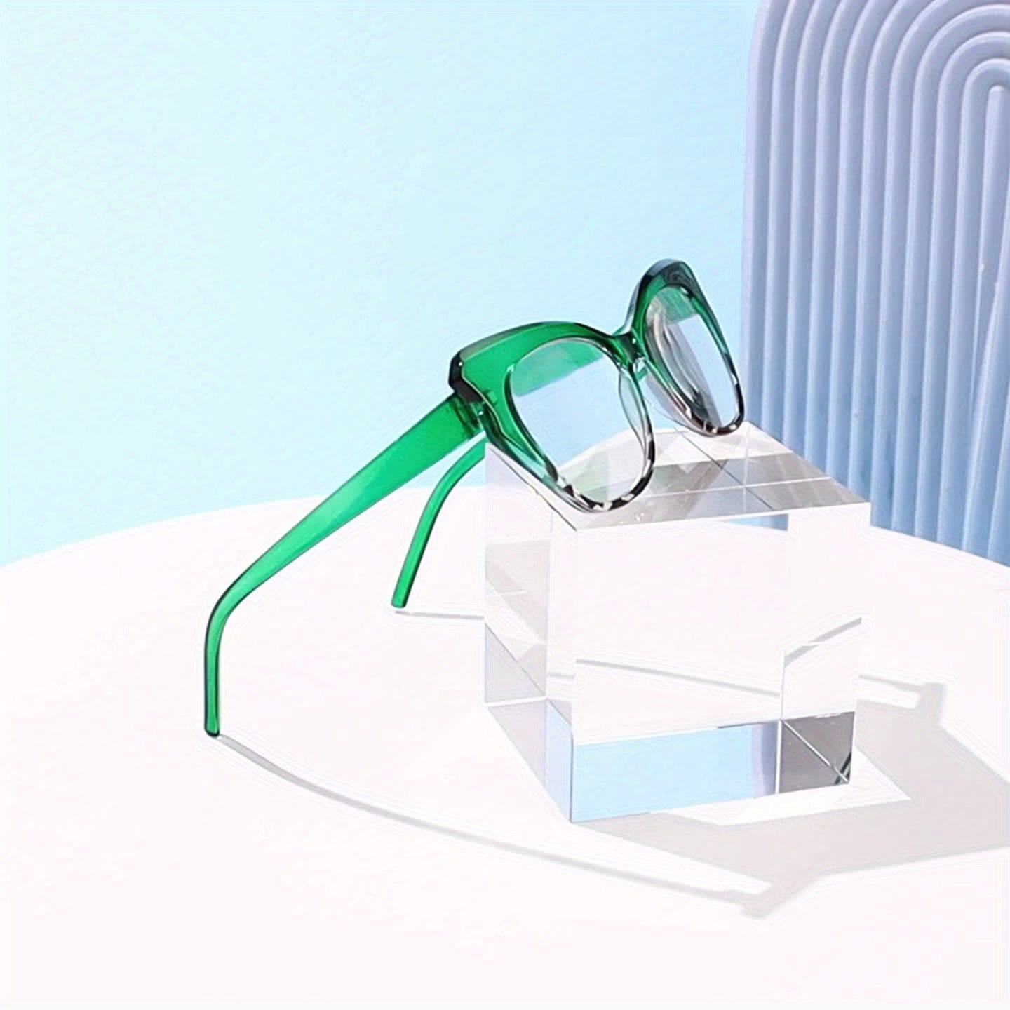 1 Pair LNTANO Minimalist Butterfly Cat Eye Reading Glasses, Anti-Blue Light HD Presbyopic Eyewear, AC Lens, PC Frame, Full Rim, for Men And Women