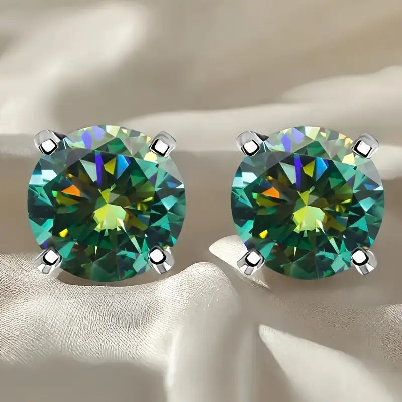 2pcs of S925 Silvery, Exquisite Luxury Earrings, Hypoallergenic, Holiday Gift, Suitable for Gifting, Birthday Parties, Daily Wear, Suitable for Both Men And Women, The Best Choice for Gifting