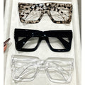 3pcs/4pcs Vintage Square Full Rim Fashion Eyewear - Polycarbonate Frames And Lenses, Clear Fashion Eyewear for Office And Everyday Use