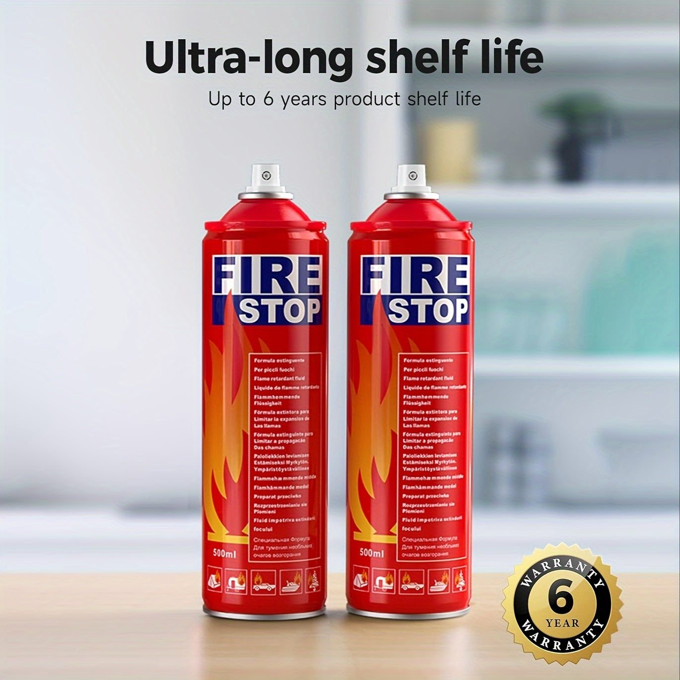 [Portable 4-in-1] 2pcs/4pcs Fire Extinguisher For Home, Car, Kitchen, Boat - Portable Formula Fire Stop Small - 4-in-1 With Mounting Bracket
