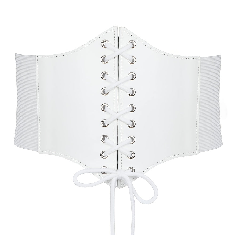 SUOSDEY Multi-Pack Brown Black Red White Coffee Corset Belt for Women Halloween Christmas Costume