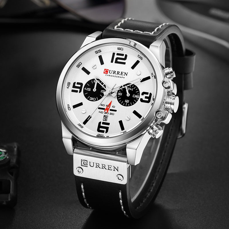 Men's Casual Sports Watch - Multifunctional with Timer and Calendar