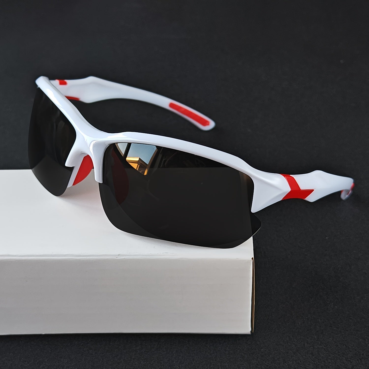 7 Pairs of Stylish And Handsome Square Frame Glasses, Trendy Style