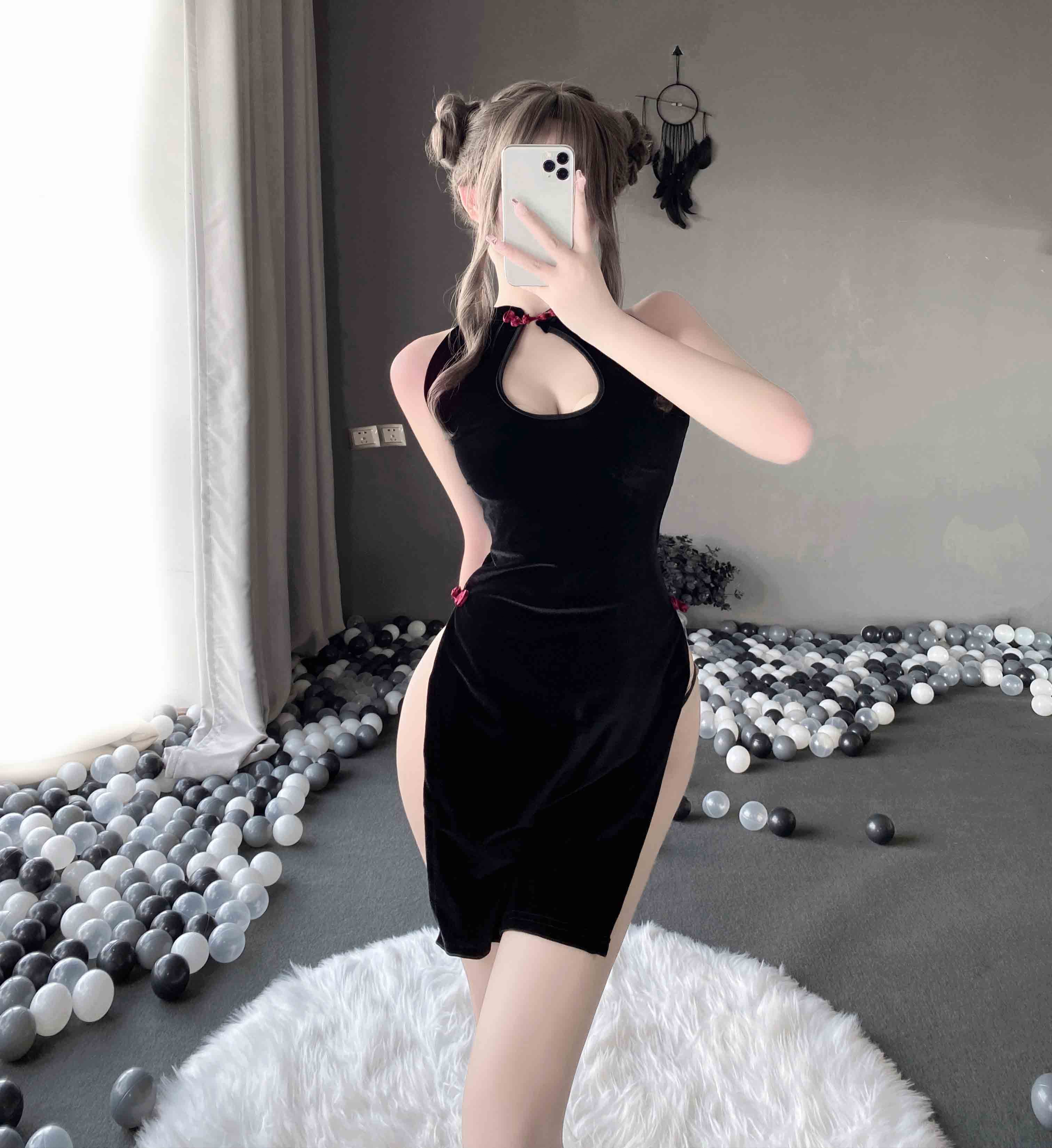 T-2295  Chinese style sex and emotional fun cheongsam