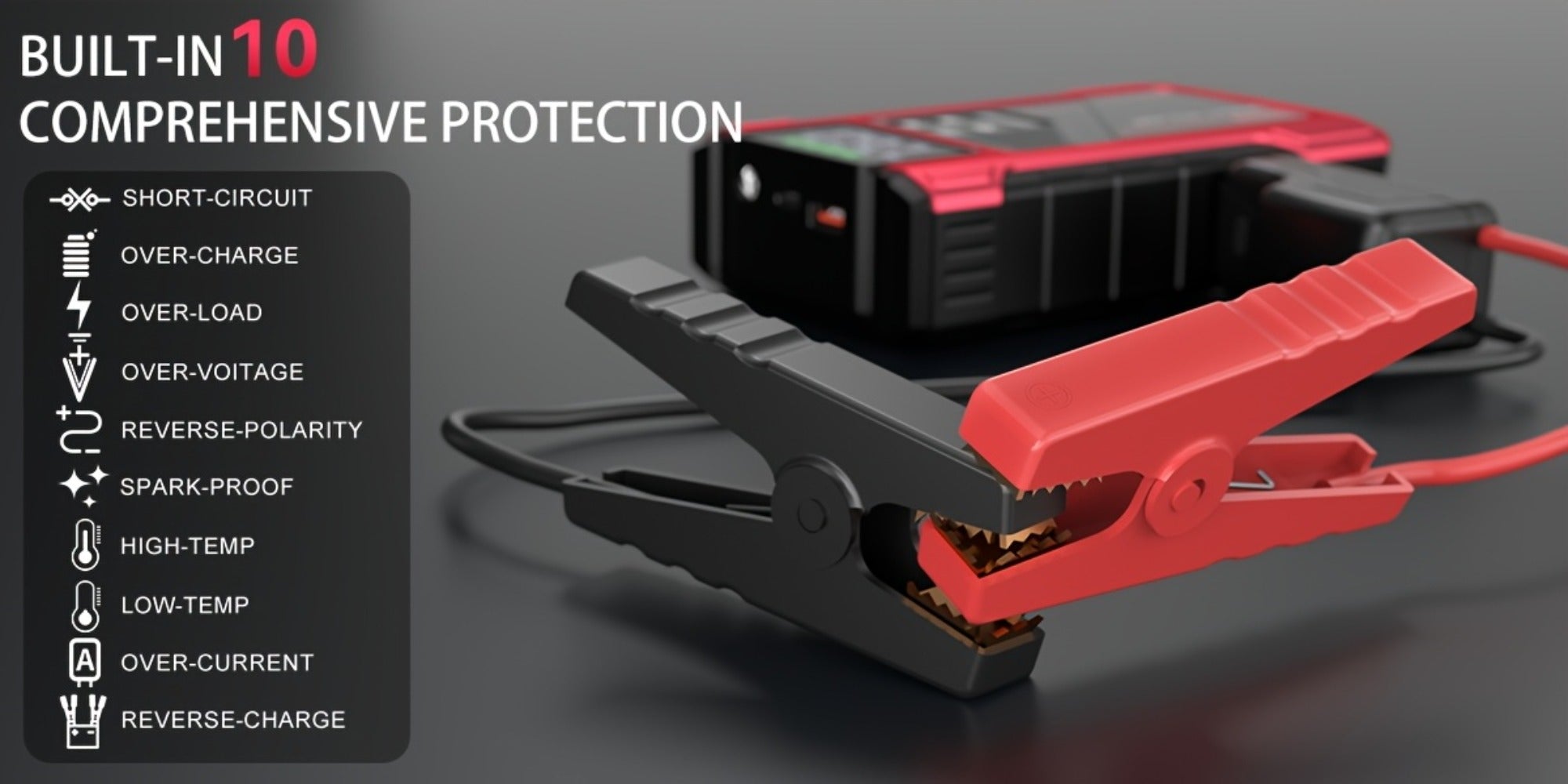 [Portable Car Jump Starter] 4000A Portable Car Jump Starter With Air Compressor, Suitable For 12V(8.0L Gas, 6.5L Diesel) Jump Starter Battery PackWith150 PSl Tire Inflator, 12V Car Battery Jump Power With LED Light, Car Accessories Tools, Car Emergency Ki