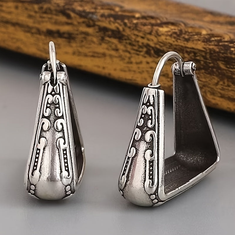 4 Pairs/ Set of Bohemian Style - Women'S Engraved Unique Pattern Design Earrings, Party Fashion Items, Holiday Gifts for Female Friends