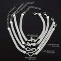 [Mother's Day Gift] 925 Silvery 4pcs Elegant and Simple Infinity Symbol Love Butterfly Foot Chain Multi-Stacking Women's Fashionable Versatile Footwear Mother's Day Gift.Total Weight of the Product (9.95g)