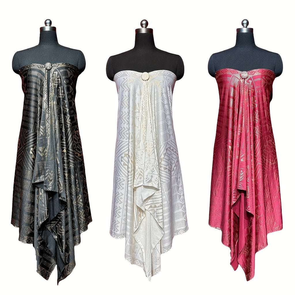 Elegant 3pcs Set: Soft & Stretchy Milk Fiber Shawls for Women - Warm, Windproof Scarves with Gift Buckle - Perfect for Fall/Winter Travel & Casual Outings