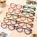 10pcs of Reading Glasses with High Magnification, Suitable for the Elderly, Unisex, and Applicable as Vision Aids for Reading Books, Playing with Mobile Phones, Using Computers, and Watching TV. These Are Durable Glasses, Suitable as Halloween And