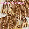 Random 7/13/20pcs Elegant Women'S Bracelets | High-Quality Iron, KC Golden Plated, Versatile for Daily And Gift Occasions