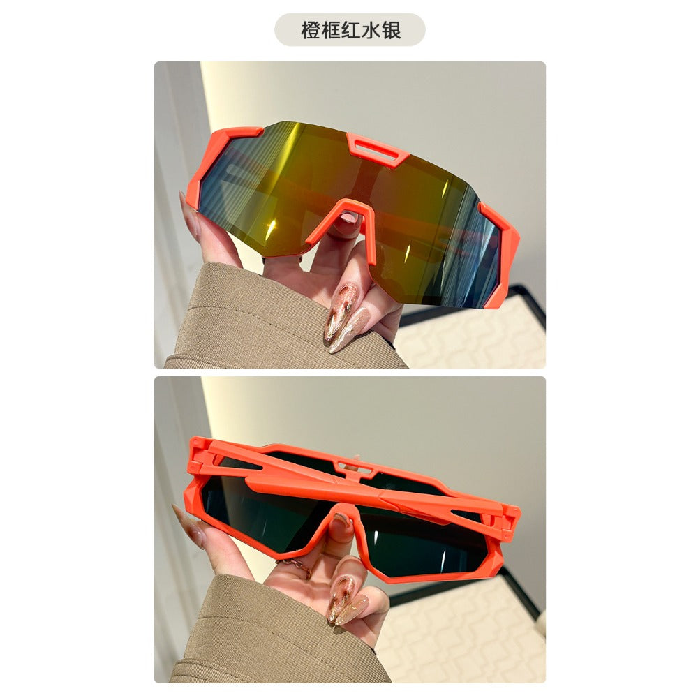 Set of 8 New Stylish Oversized Glasses for Outdoor Sports, Suitable for Both Men And Women, Perfect for Parties And Photos