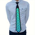 [New Product] Voice-activated Light-up Tie, New And Unique Creative Outfits, Festival Dance Nightclub Queue Performance El