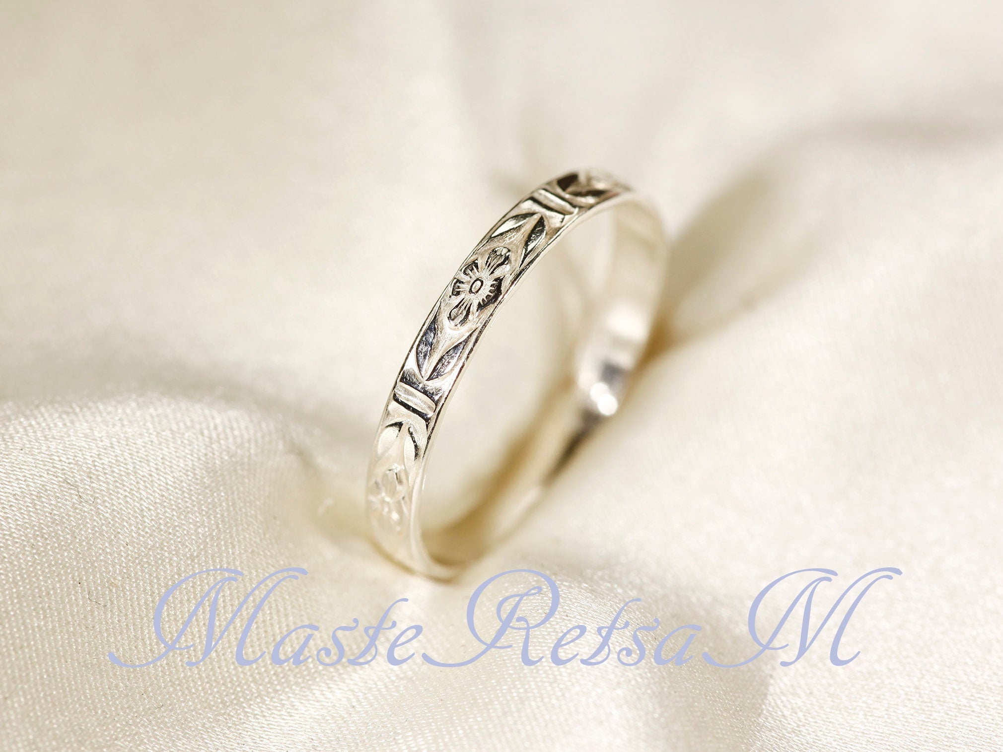 2124 MASTERETSAM 925 Sterling Silver Pattern Ring, Ring for Women, Ring for Men, Handmade Ring