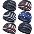 Cooling Skull Hat, Men's Running Cycling Hat, Sweat Absorbing Lining, 8pcs Set