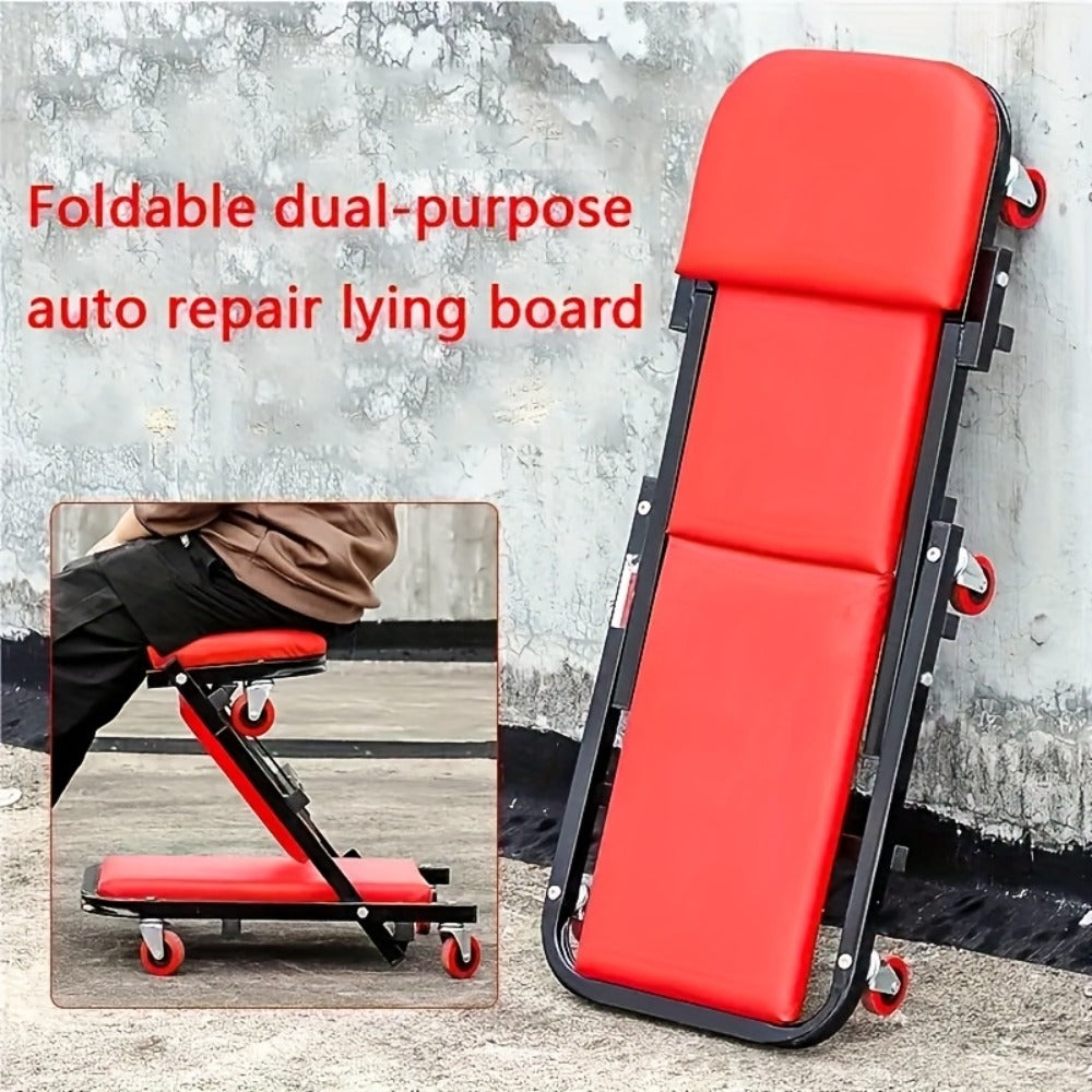 New Gifts for My Husband: 36-inch (approximately 35.98-inch) Outdoor Z-Crawl Seats, Adjustable Load-Board Folding Car Crawl Kit, 6-wheel 2.5-inch (approximately 2.52-inch).Valentine's Day Gifts for Men, Boyfriends, Husbands, And Partners.
