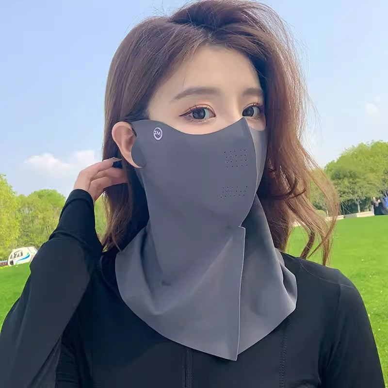 Sunscreen Mask, Full Face And Neck Protection for Women, High-Value 2-In-1 Mask, Thin Breathable Neck Mask, Women'S Sunscreen Hat Mask, Gift for Friends, Gift for Family