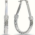 [Engagement Wedding Gift] A Pair of S925 Silver Hoop Earrings, Italian Classic Design Earrings, Suitable for Daily Wear - an Engagement and Wedding Confession Gift for Your Wife or Girlfriend