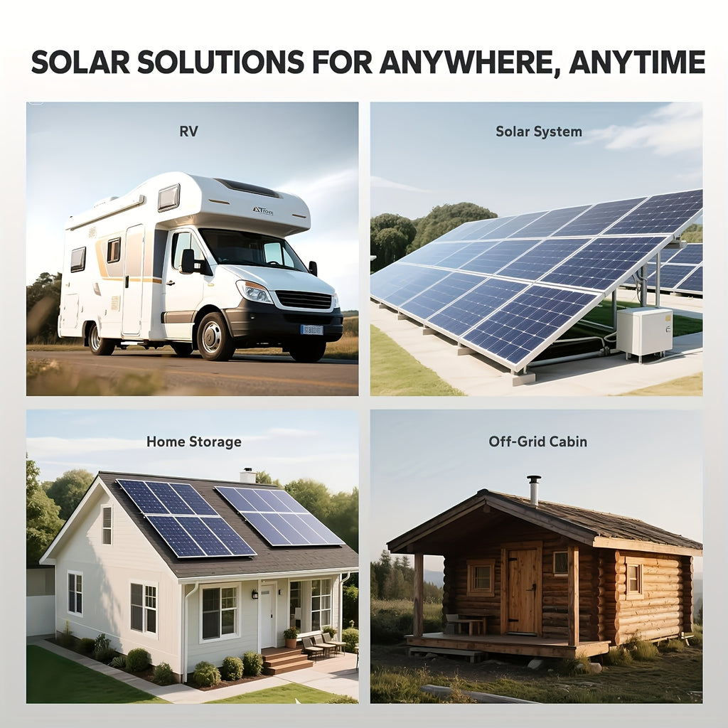 100A MPPT Solar Charge Controller with LCD Display, Auto Tracking, Compatible with Lead-Acid Batteries, Ternary Lithium Batteries, Lithium Iron Phosphate Batteries, Suitable for Off-Grid Solar Systems, Rvs, Ships, Without Battery